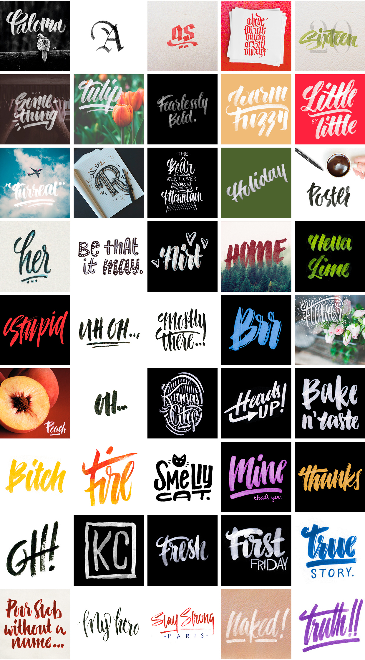 365 Days Of Lettering « Design « Portfolio « Bigfoot Creative