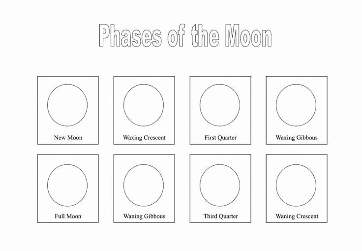 50 Moon Phases Worksheet Pdf In 2020 | Moon Phase Lessons