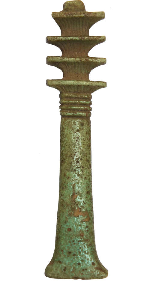 An Unusually Large Egyptian Djed Column Amulet, C 730-300