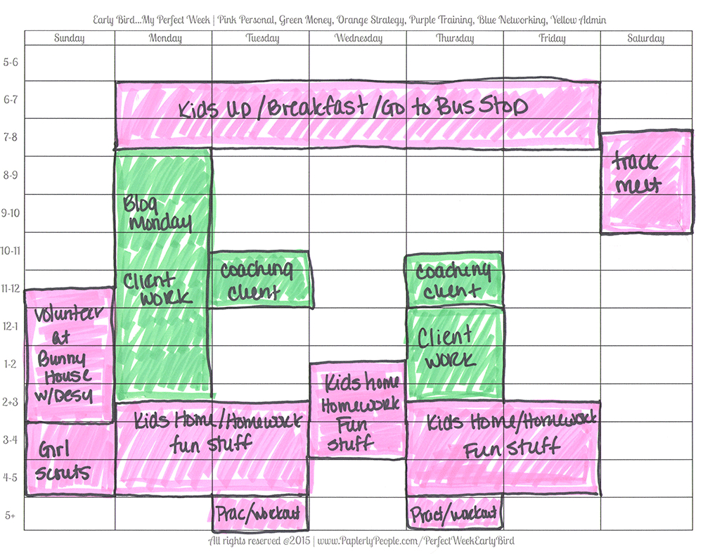 Color Coordinate Google Calendar