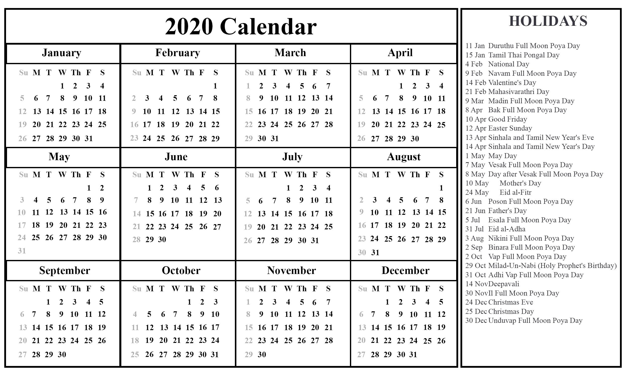 Depo Calendar 2021 Double Sidede - Template Calendar Design