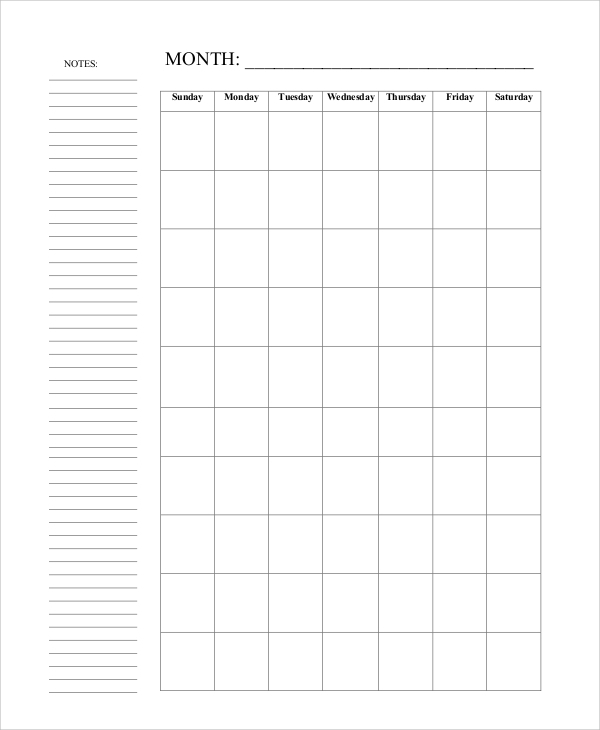 Free Large Block Printable Calendars | Calendar Template 2023