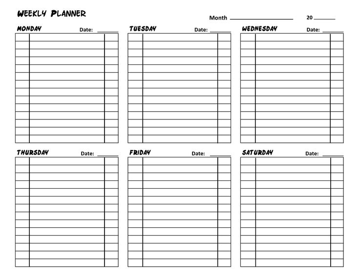 Free Printable Daily Calendar With Time Slots - Template