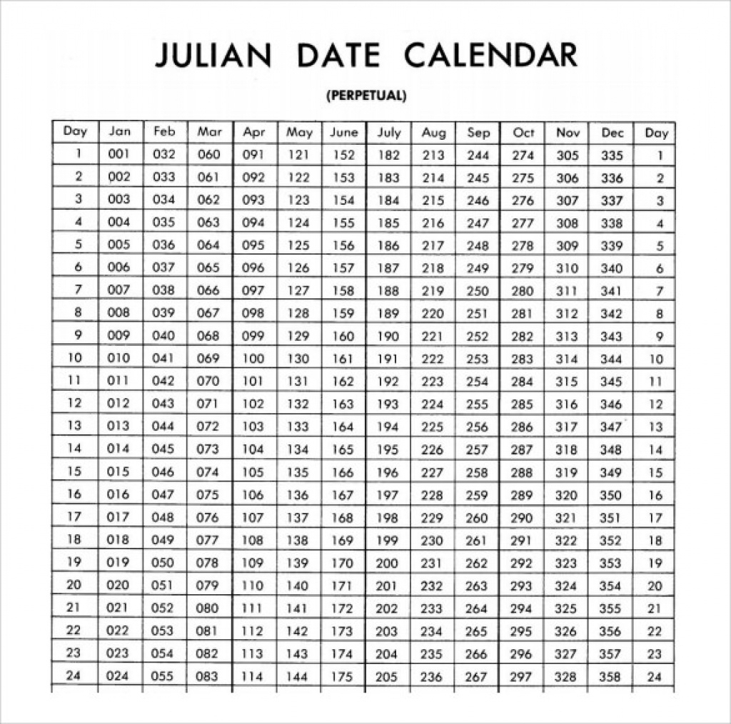 Julian Dates Calendar 2020 | Get Free Calendar