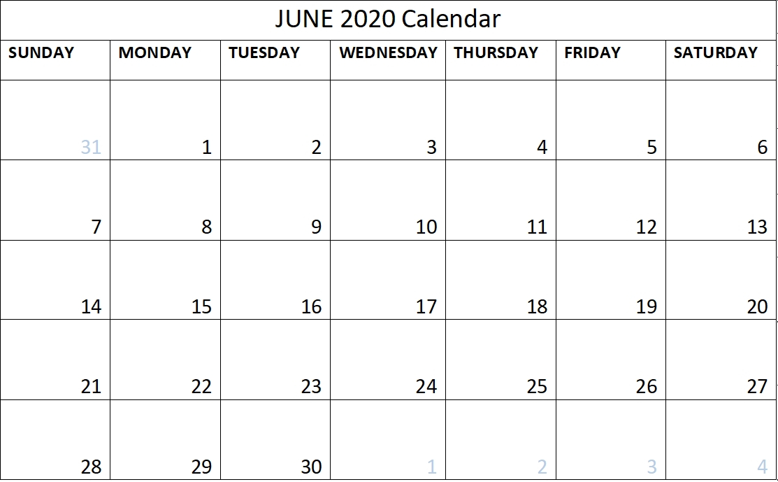 June 2020 Calendar With Time Slots Photo | Calendar