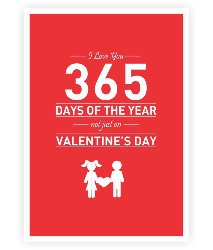 Lab No 4 Love 365 Days Of The Year Quotes Poster: Buy Lab