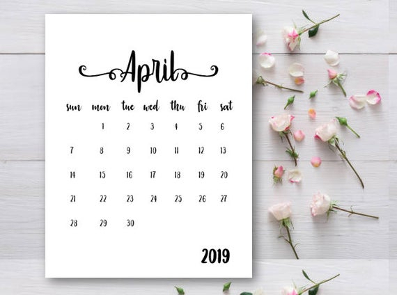 Pregnancy Announcement Calendar April 2019 Calendar Baby