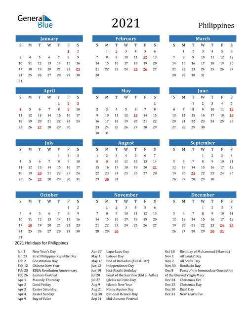 Printable Yearly Calendar 2021 Colorfull For All Genre