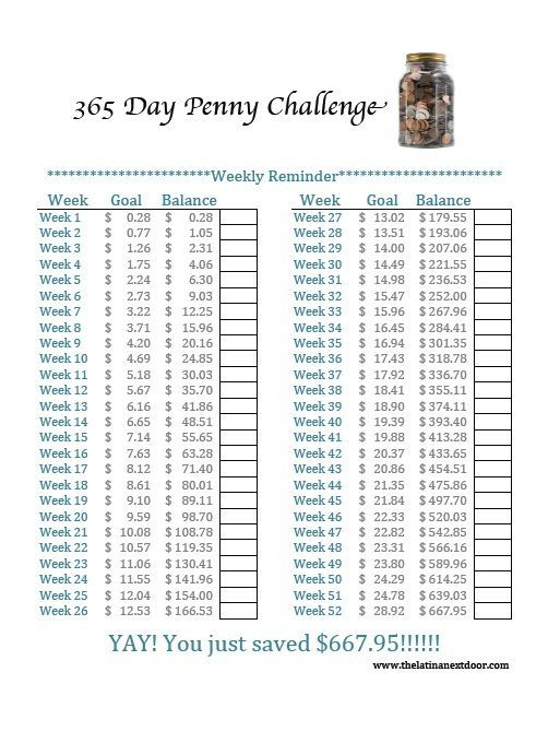 Some Easy Ways To Save Money | 365 Day Penny Challenge