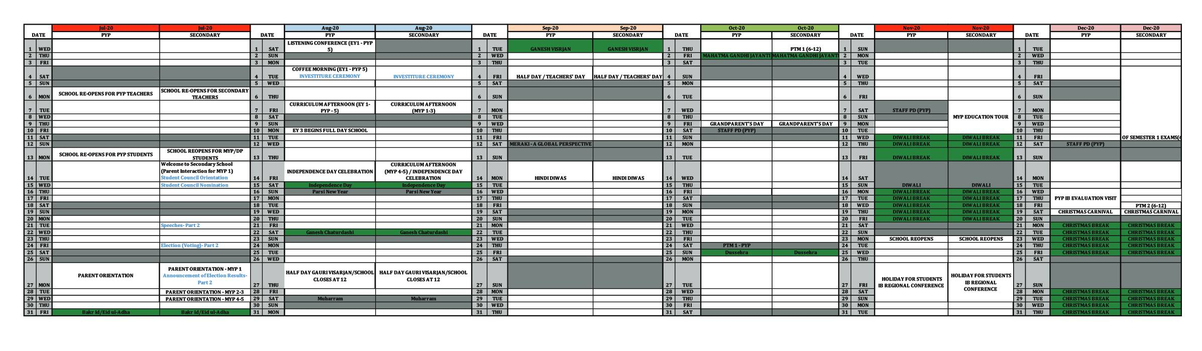 Uti Calendar 2021 | 2022 Calendar