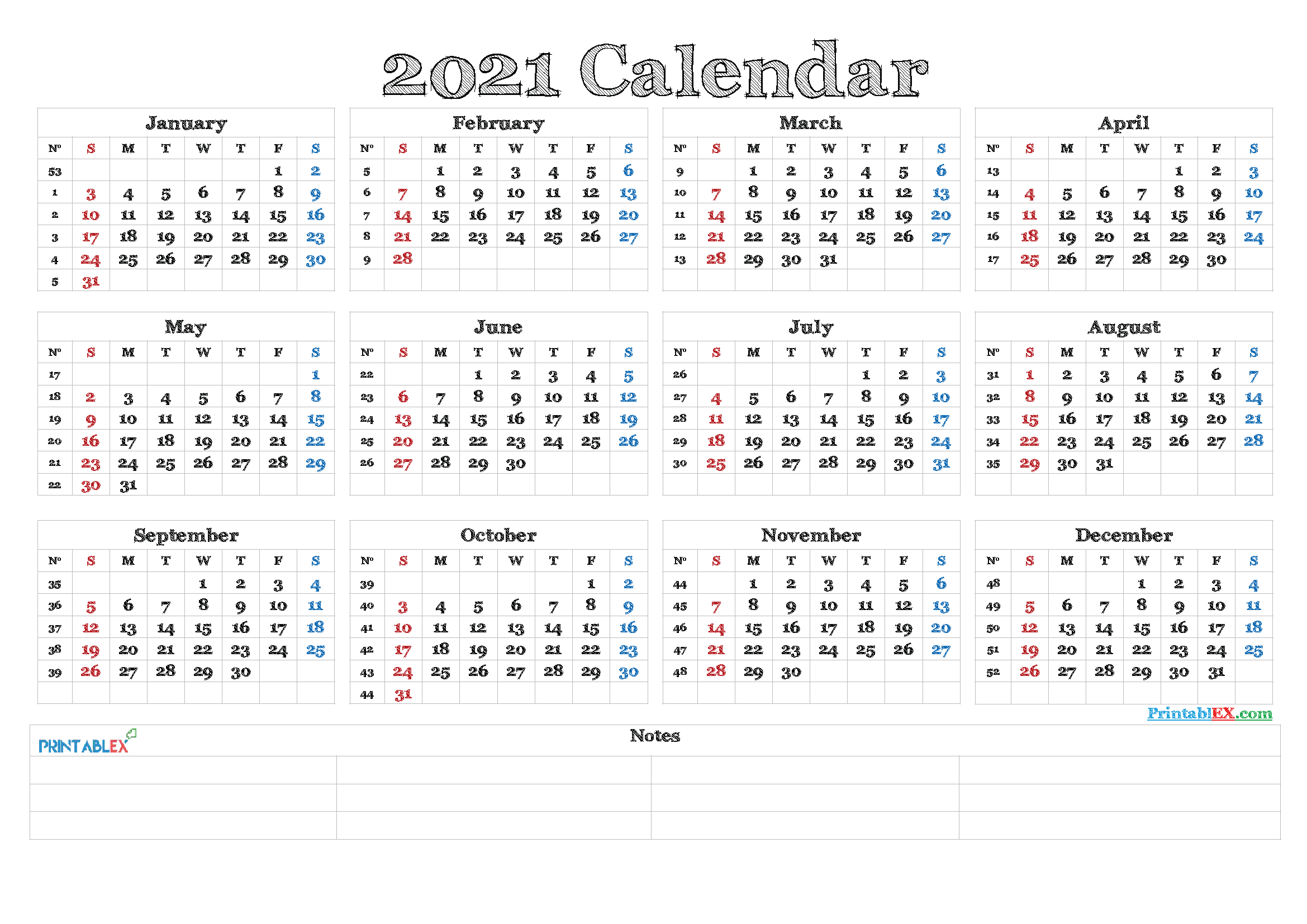 2021 And 2021 Weekly Calendar Printable | Free 2021