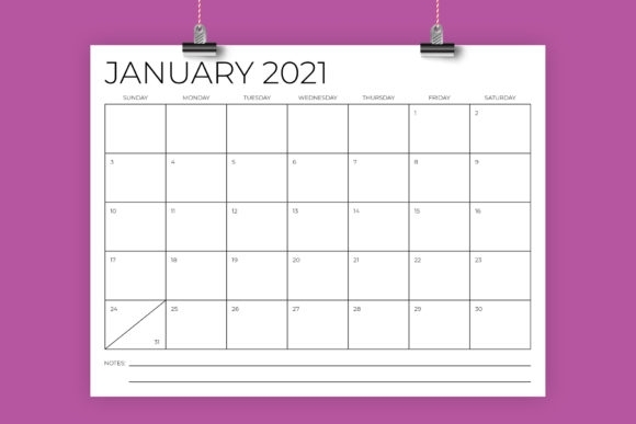 2021Calendar 8-1/2&quot;X11&quot; Printable | Calendar Template 2020