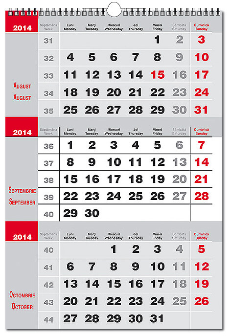 Calendare Perete , Calendare Triptice Personalizate