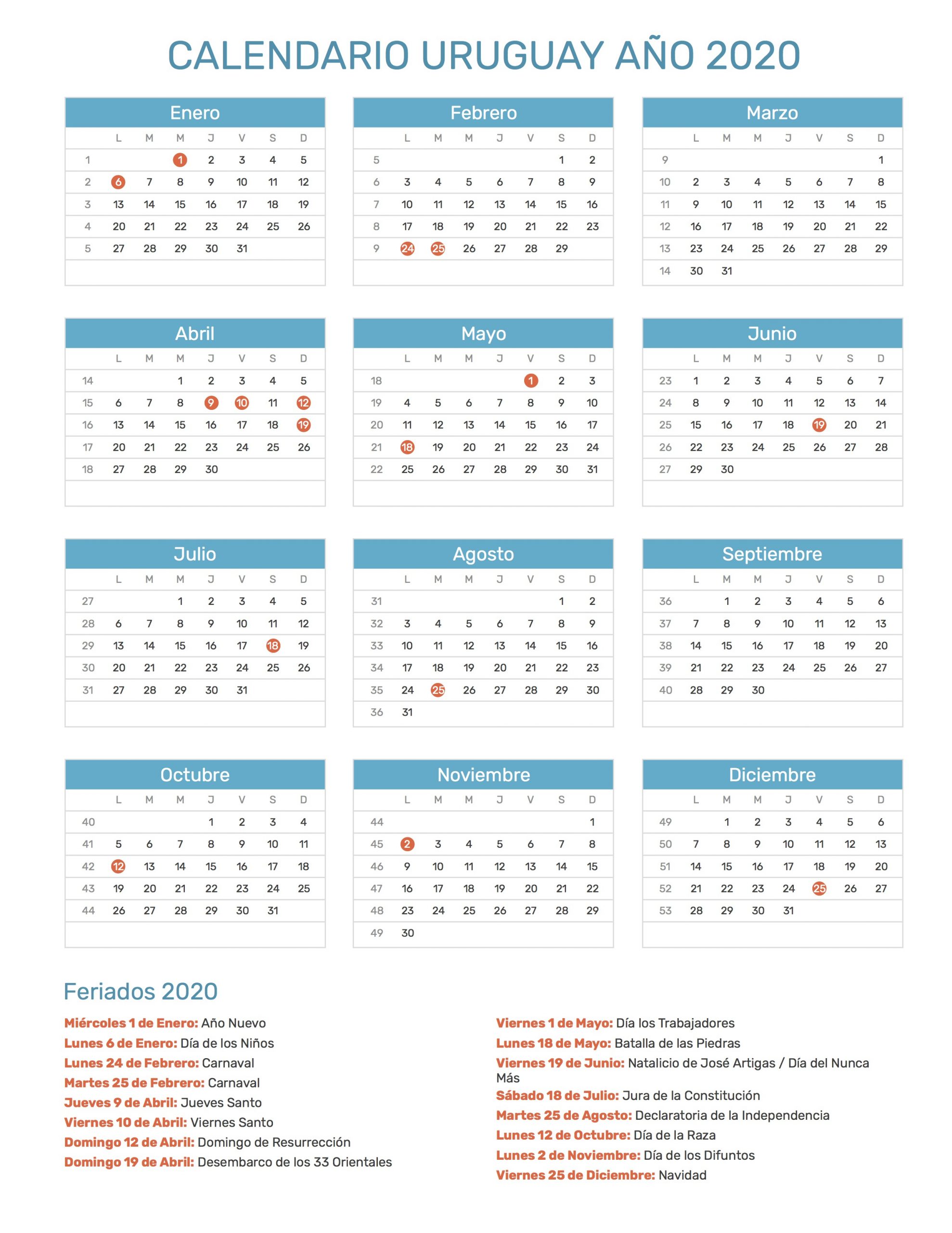 Calendario Juliano 2020 Pdf | Calendar Template Printable