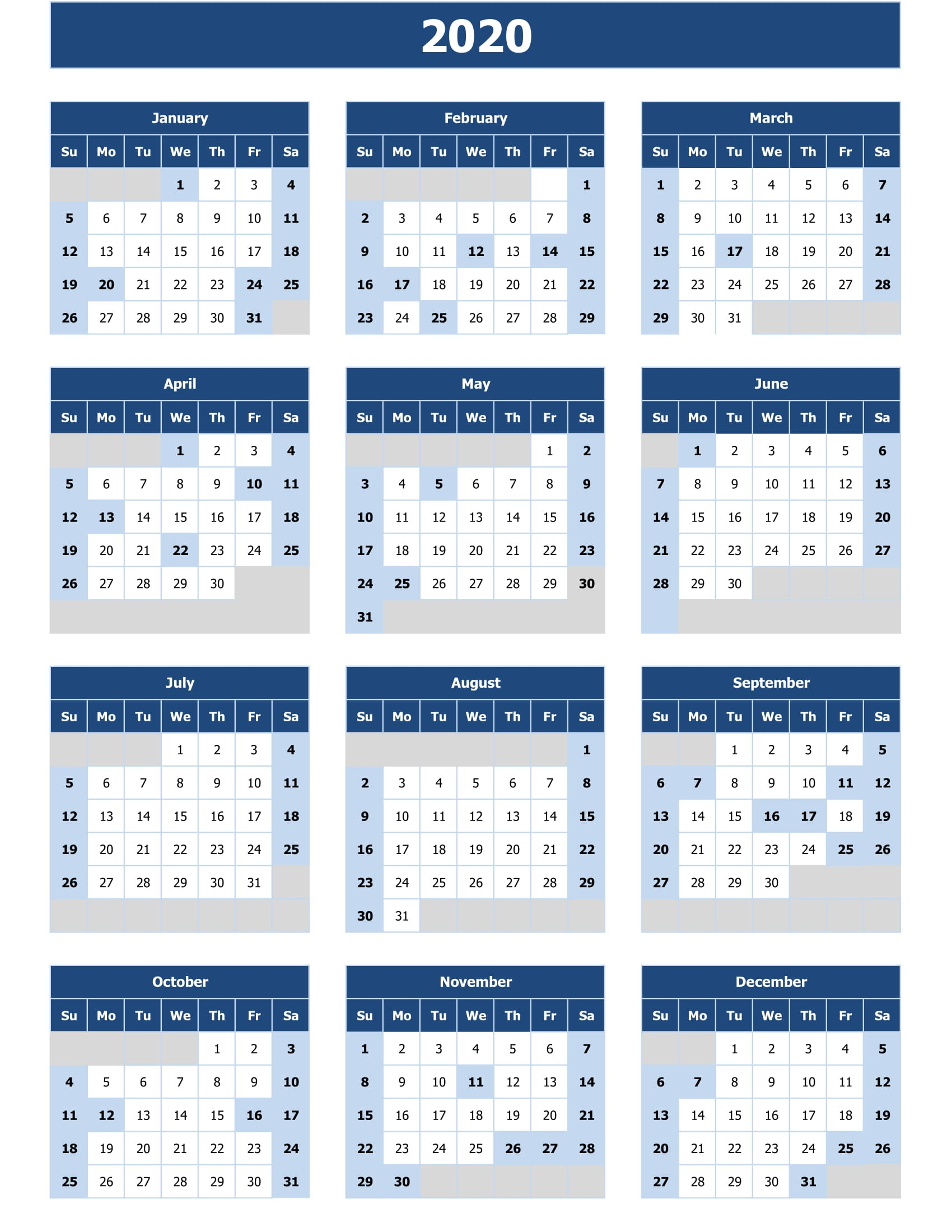 Calendarpedia 2020 Excel | Calendar For Planning