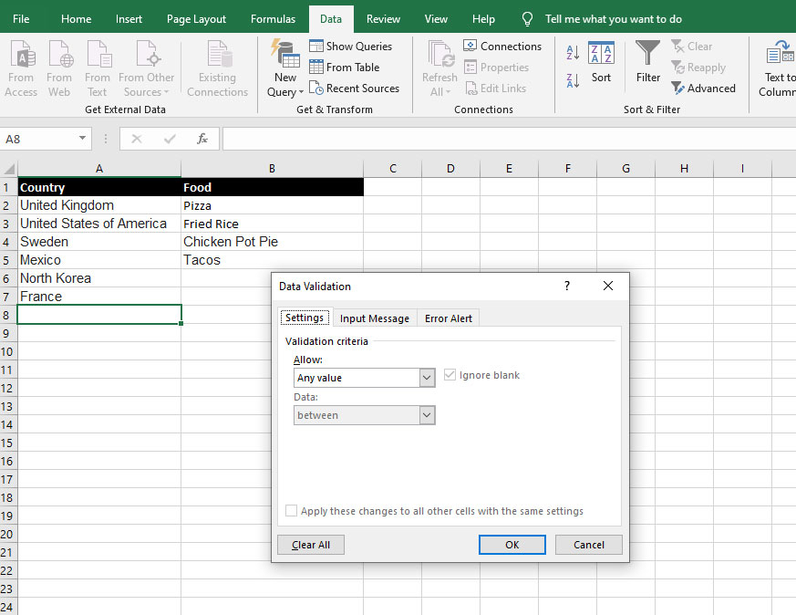 How To Insert Drop Down Date Box Calendar Template 2023 data-validation-in-excel-customguide