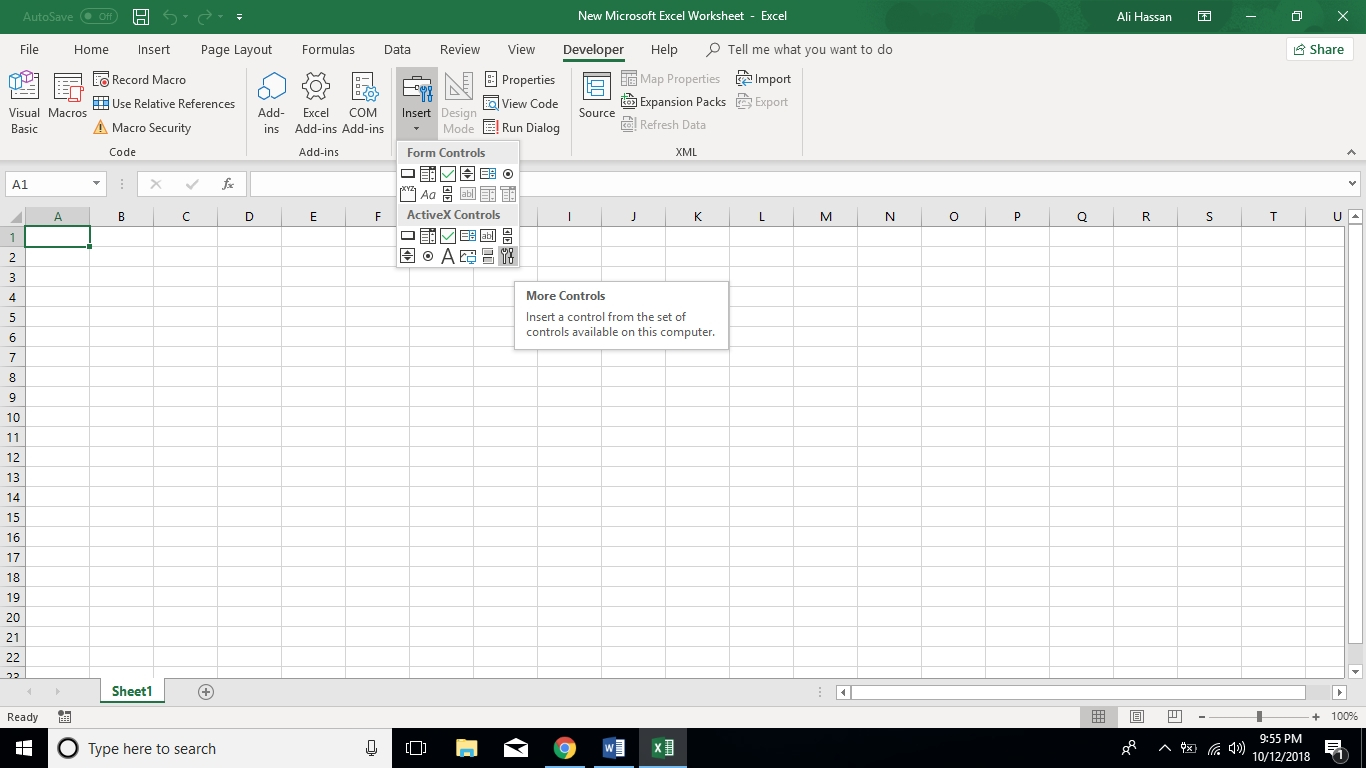 Date Picker In Excel Drop Down | Calendar Template 2020