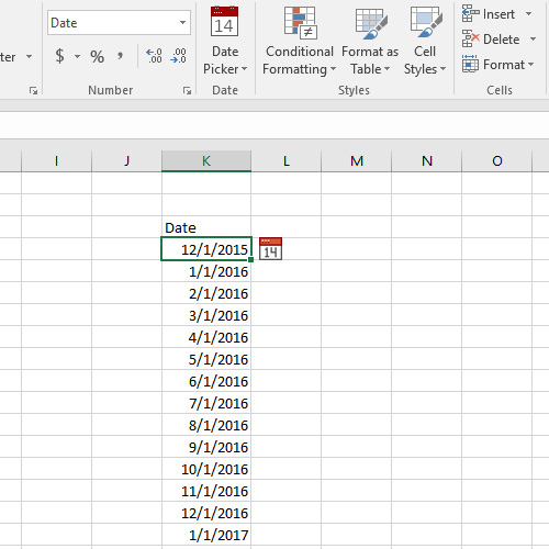 Excel Date Picker — Sam Radakovitz