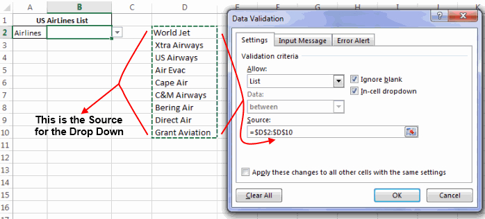 How To Make A Drop Down List In Excel