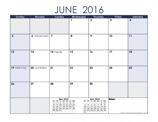 June Calendar Printable Kids | Printable Calendar Template