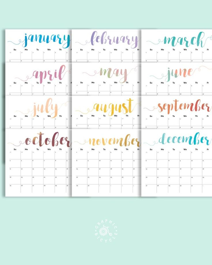 Printable Calendar 2021 Large Wall Calendar 2021-2022