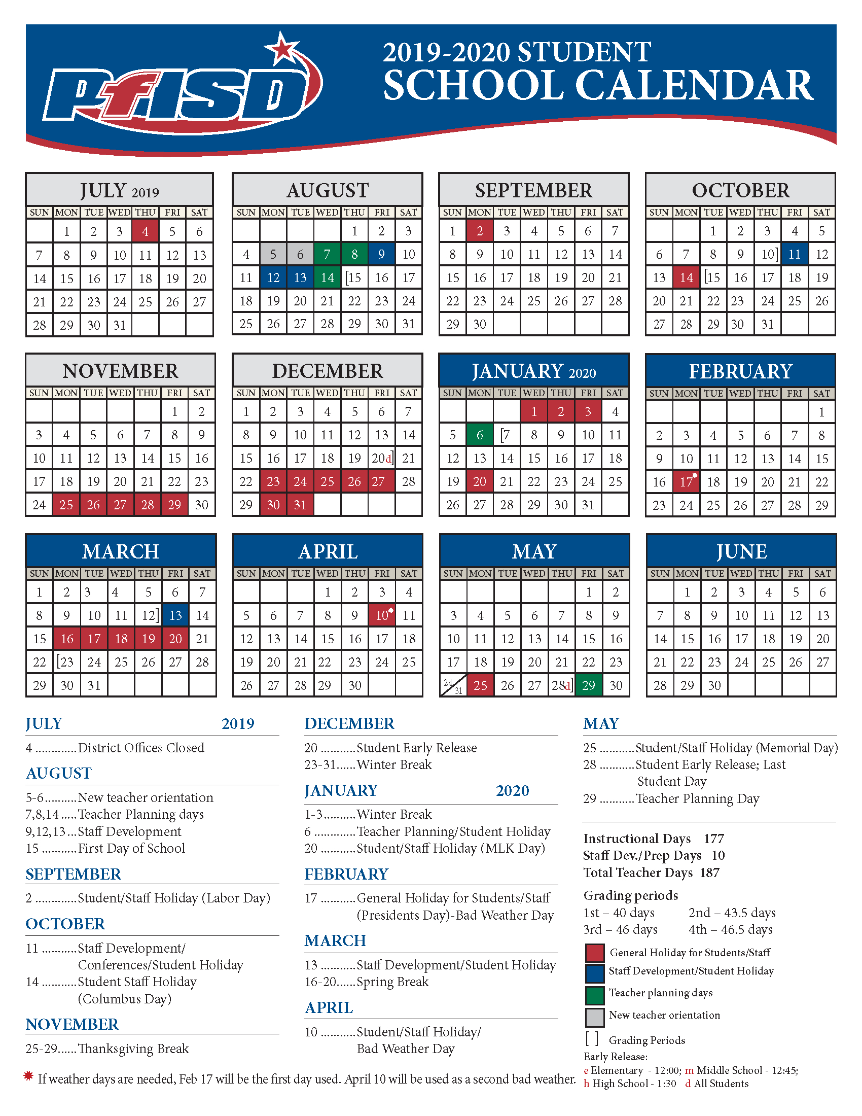 2019 2021 Plano Isd Calendar | 2022 Calendar