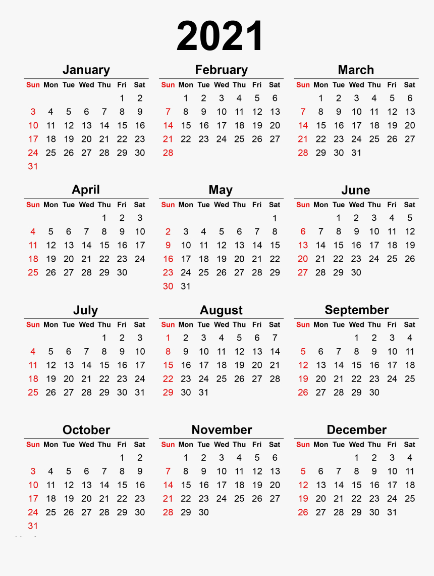 2021 Calendar South Africa | Printable Calendars 2021