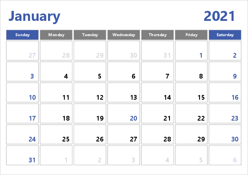 2021 Excel Calendar Template : Free Printable April 2021