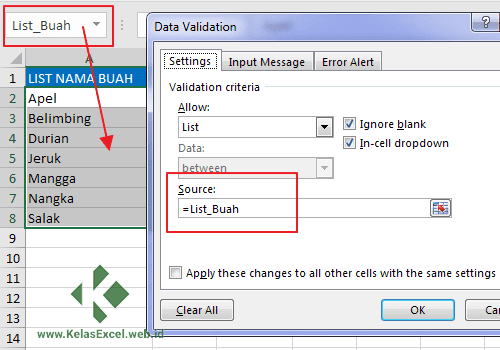 Cara Membuat Drop Down List Tanggal Di Excel - Kreatifitas