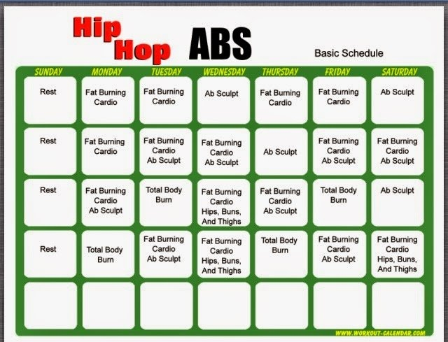 Hip Hop Abs Level 2 Calendar Photo | Calendar Template 2020