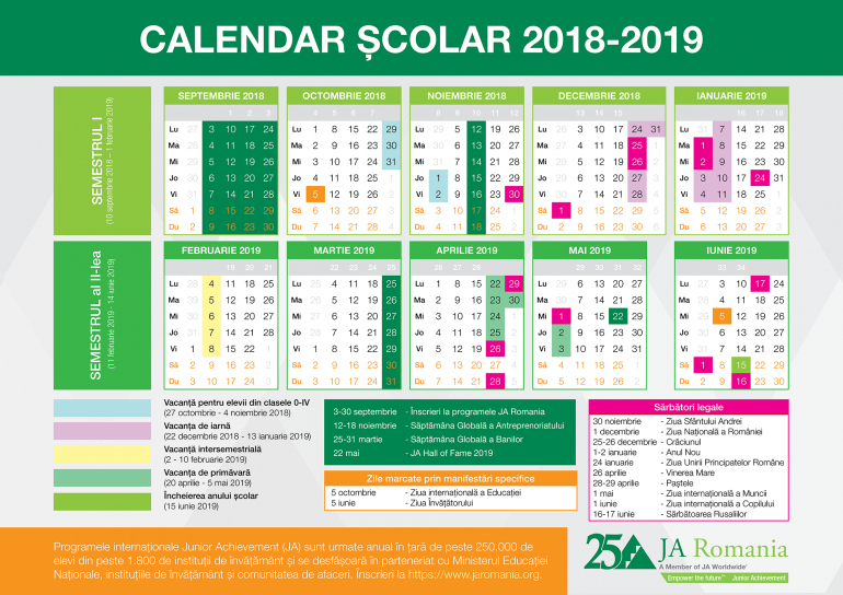 Începe Semestrul Al Ii-Lea Al Anului Şcolar 2018-2019