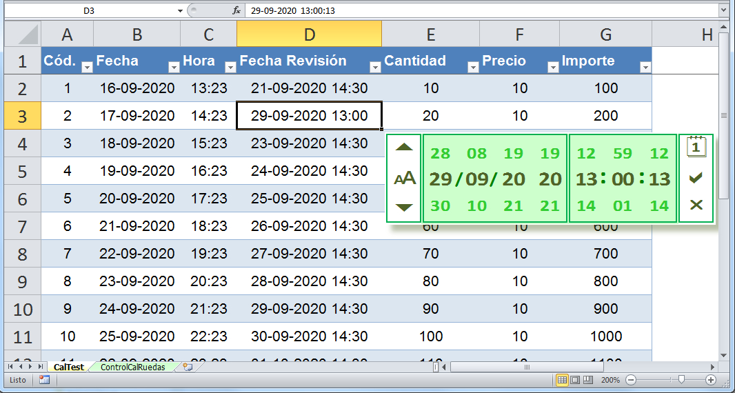 Nuevo Control De Calendario Rodante Como Un Date &amp; Time