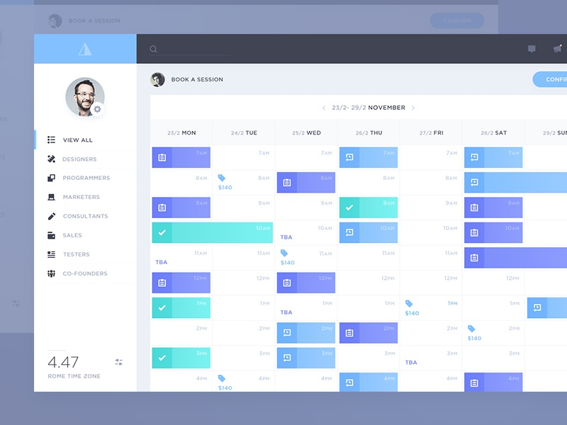 Tancy: Calendar By Davide Pacilio On Dribbble